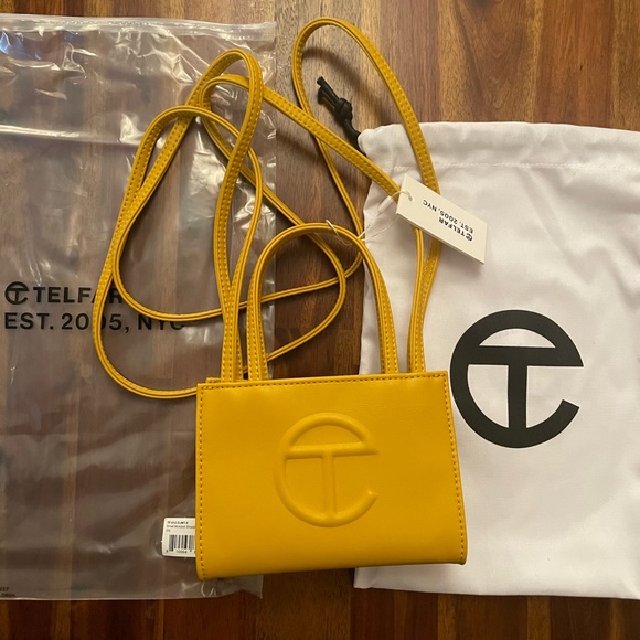 Telfar Mustard NWT Small Shopping Bag & XS/S (24-36 Inches